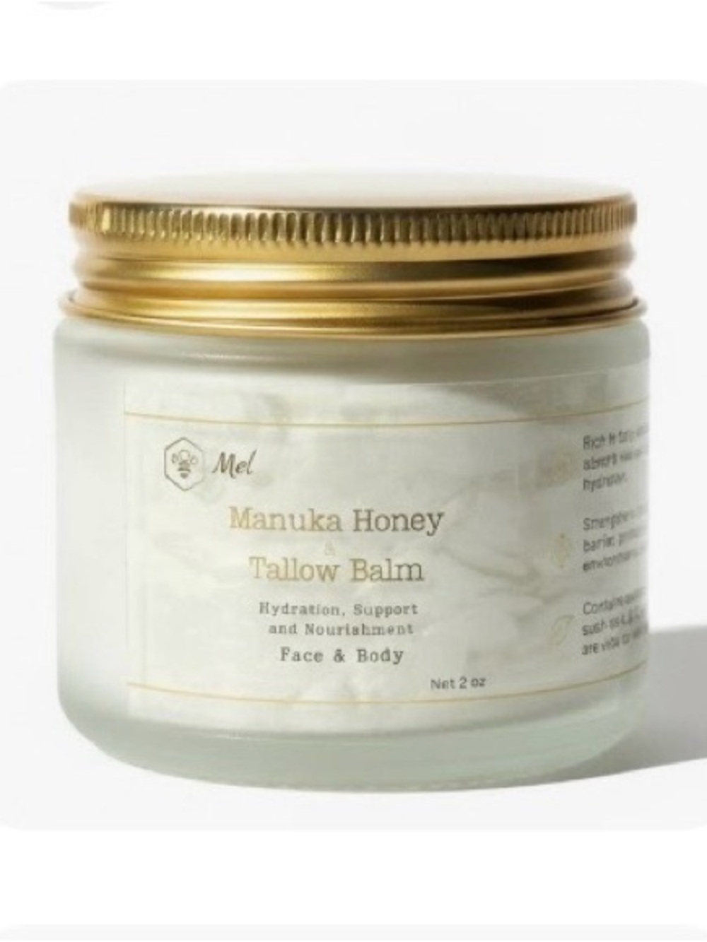 ME Makeover Essentials Manuka Honey Tallow Balm - White, Gold